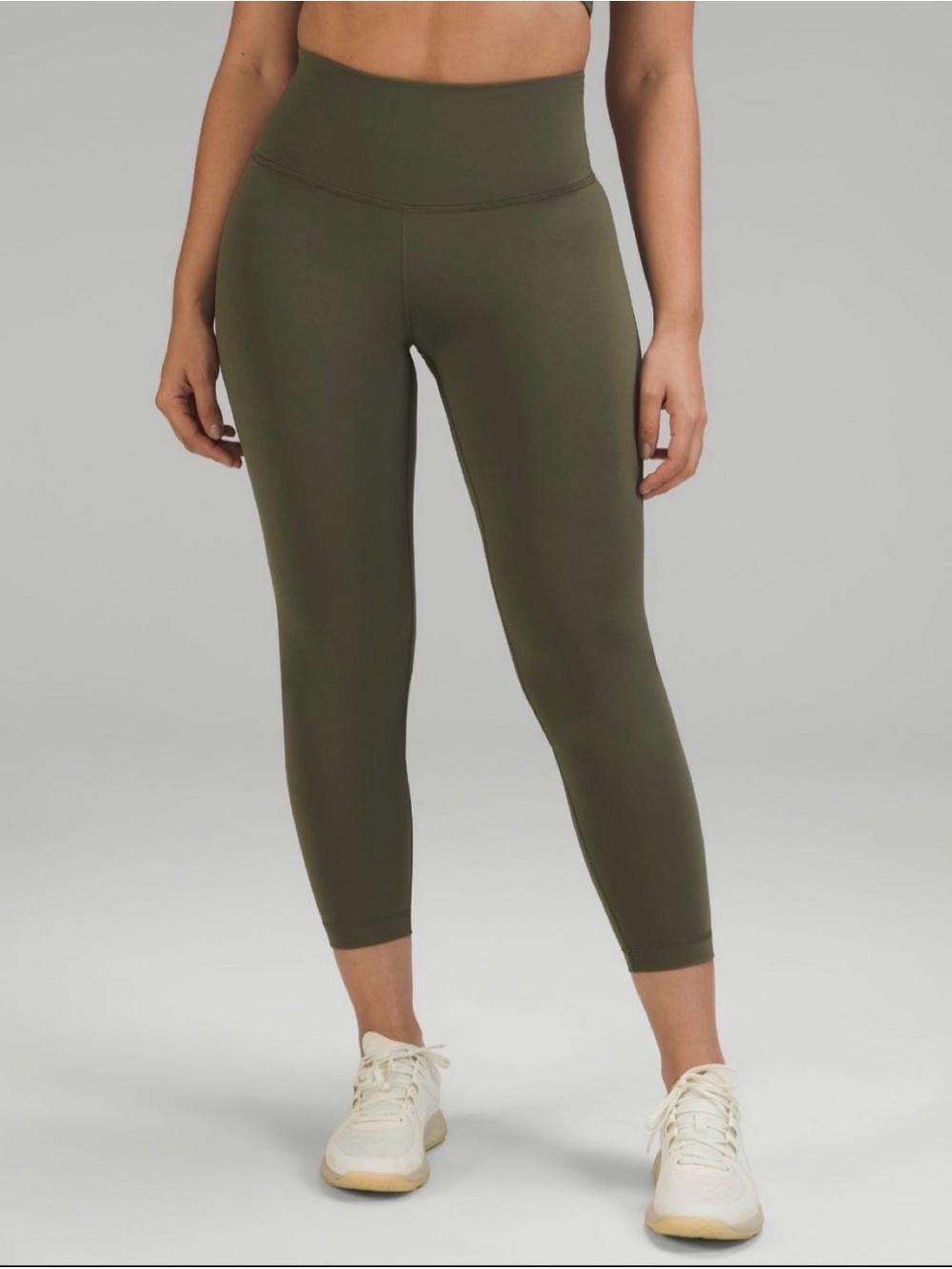 Wunder Train Contour Fit High Rise Tight 25” in Army Green
